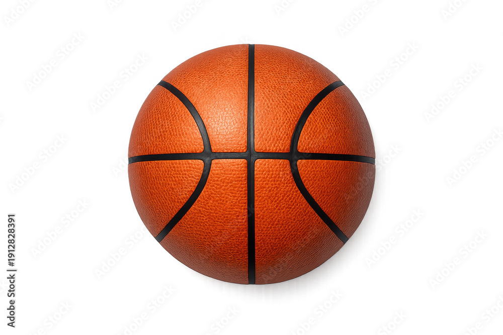 Fototapeta premium Simple basketball bird's eye view for sports design and art projects