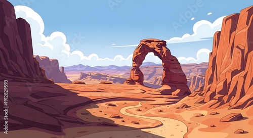 Wallpaper Mural delicate arch in utah, desert landscape, sandstone formation, scenic view Torontodigital.ca