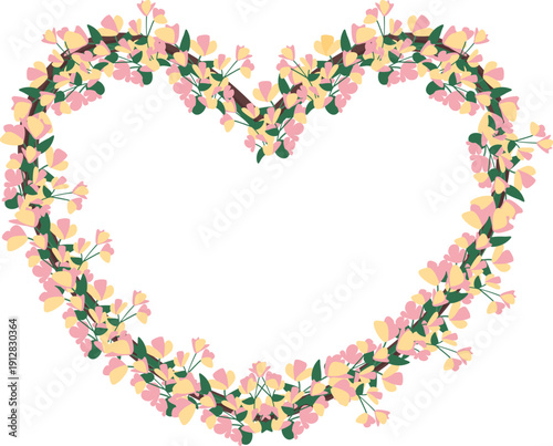 Orange Heart Chat Bubble Logo Icon