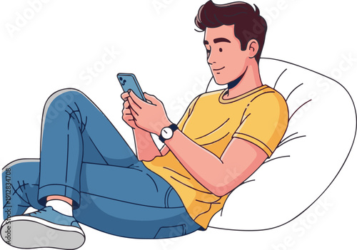 man with mobile phone