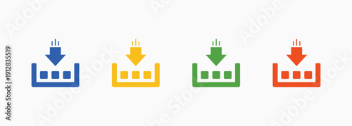 Collection Icon Set Color Multiple Style Collection