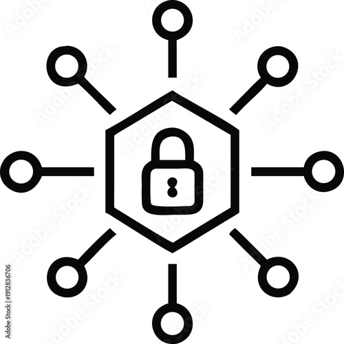 Lock and key vector icon symbol for security and protection
