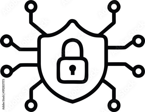 Lock and key vector icon symbol for security and protection