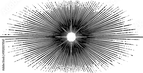 Art deco sunburst and stepped design for vintage decor and graphic projects