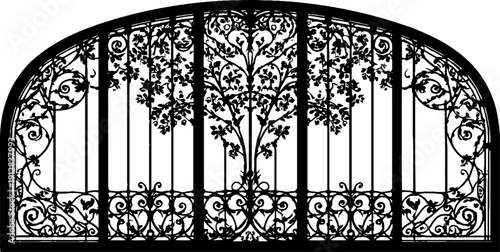 Art nouveau facade with floral designs for architectural inspiration and decor