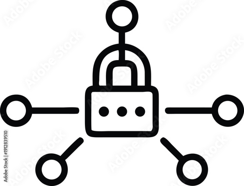 Lock and key vector icon symbol for security and protection
