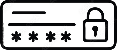 Lock and key vector icon symbol for security and protection