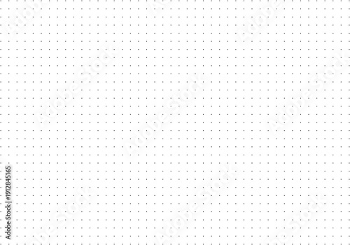 Dotted black squared grid graph paper for notebooks. Dotted background sheet. Pattern wide texture for bullet journal.
