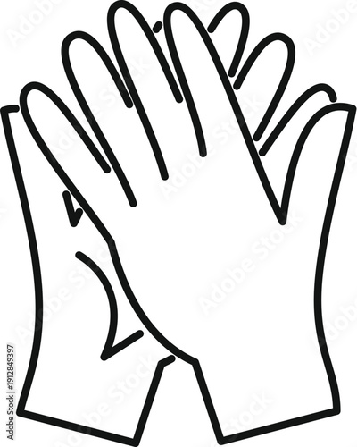 Hands rubbing together illustrating washing, cleanliness, and personal hygiene