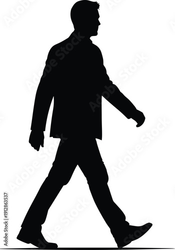 Silhouette of a farmer wearing a hat and boots feeding chickens and a horse from a bucket on a rural farm meadow landscape