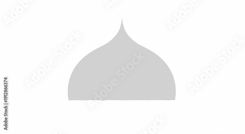 Mosque Dome Silhouette - Islamic Architecture Symbol