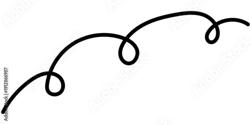  Curvy squiggle lines form an organic abstract pattern. Hand-drawn wavy curves create flowing doodle art. Perfect vector element for creative graphic design and decorative borders.