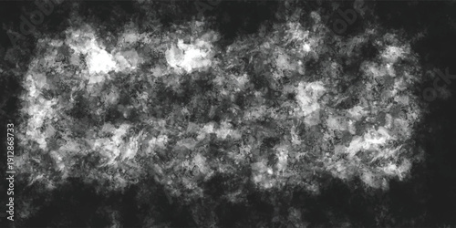 3D abstract digital technology particles fragmentation and mixing of orange-red on black background.