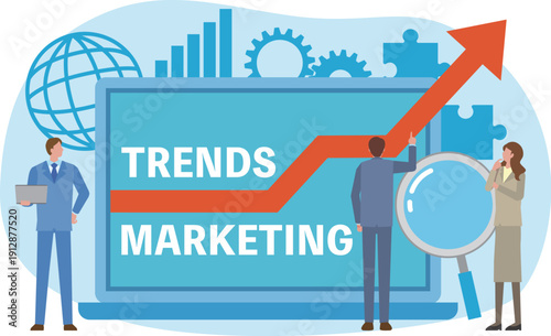 トレンドマーケティングのイメージイラスト