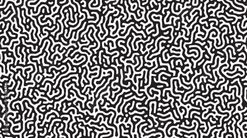A flawless pattern vector background consisting of labyrinth-like intertwined curved lines.