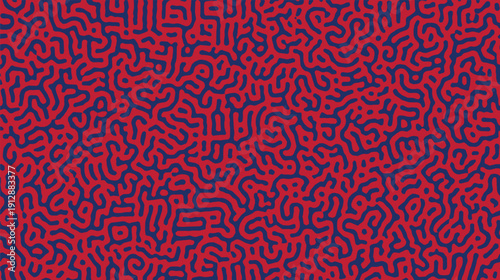 A flawless pattern vector background consisting of labyrinth-like intertwined curved lines.