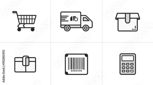 Leaf, Recycle Symbol, Water Drop, Wind Turbine, Solar Panel in Clean Vector Design
