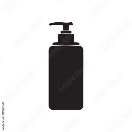 Face wash bottle silhouette vector icon sign symbol illustration design.