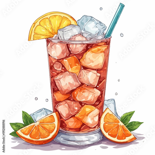 Very Cool Ice Juice Drink Design