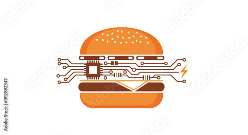 Digital Burger - A Fusion of Fast Food and Advanced Technology.