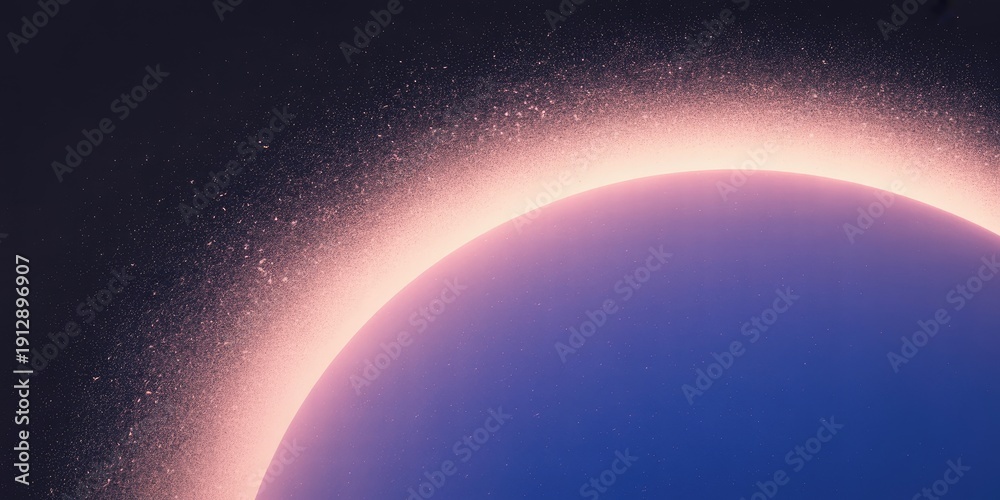 Fototapeta premium A stunning celestial body glowing brightly in the dark space