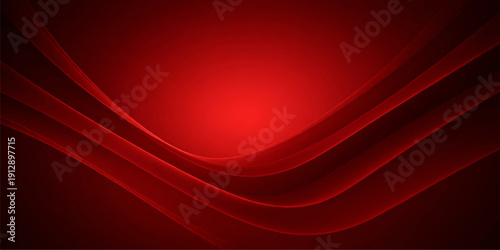 An artistic abstract red background design featuring flowing waves and light curves with a textured pattern of motion lines and a pink color blend for an elegant vector illustration backdrop
