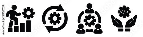 Business Process Improvement Icon Collection