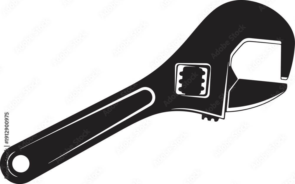 Obraz premium Adjustable Wrench Tool for Tightening and Loosening Bolts Easily