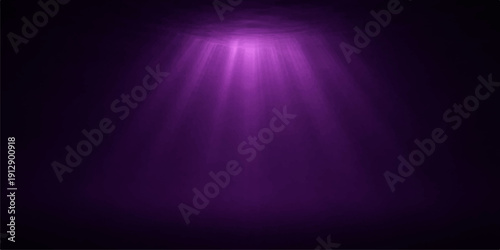 An abstract blue background with rays of light and purple glow creates a bright motion design and shining texture for a night party backdrop or space energy wallpaper effect
