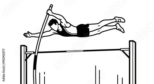 A silhouette vector illustration of a fit woman doing a yoga exercise and a man on a swing near a gymnastics pole dancer performing a beauty sport