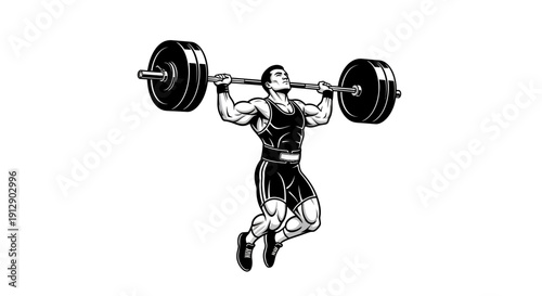 A 3d illustration of heavy iron dumbbell weights and a barbell on a white background for strength training and bodybuilding fitness exercise in a gym