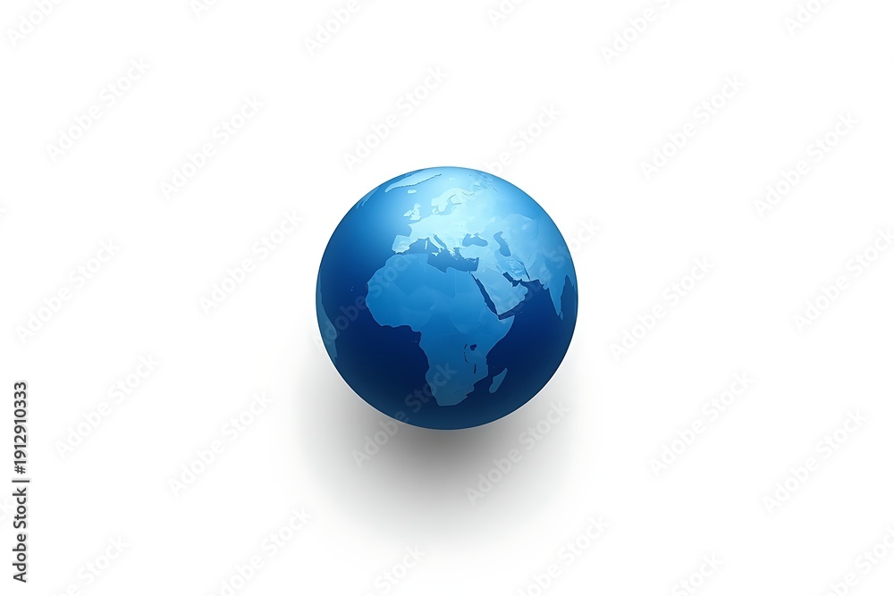 Fototapeta premium Generative AI Earth Globe Visualizing Global Connectivity and Environment Impact.