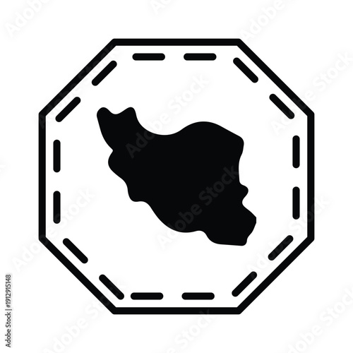 Iran Logo Vector Icon which can easily modify or edit
