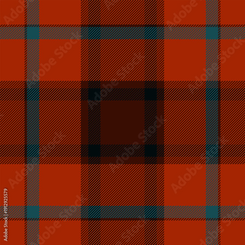 Invitation check background fabric, part pattern tartan texture. Colorful seamless textile vector plaid in red and dark colors.
