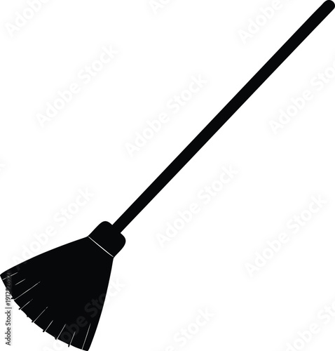 broom isolated on white background