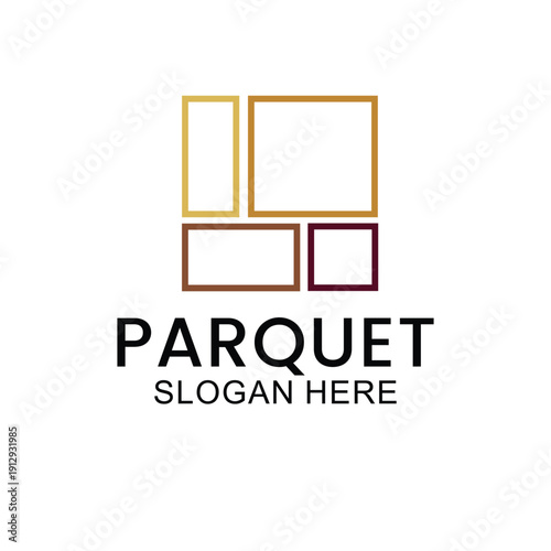 set of wooden floor logo design, house floor logo, ceramic pattern logo, wooden parquet floor logo. Wooden house and wooden furniture vector template.