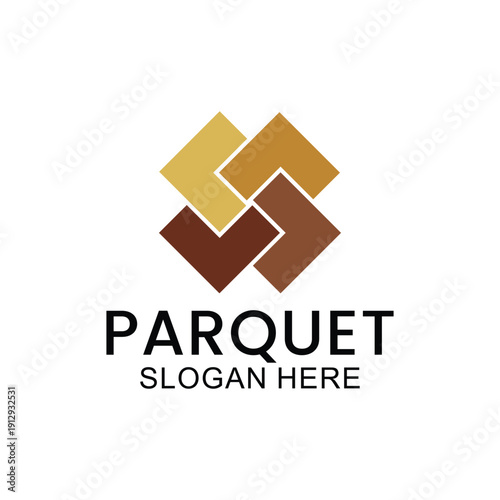 set of wooden floor logo design, house floor logo, ceramic pattern logo, wooden parquet floor logo. Wooden house and wooden furniture vector template.