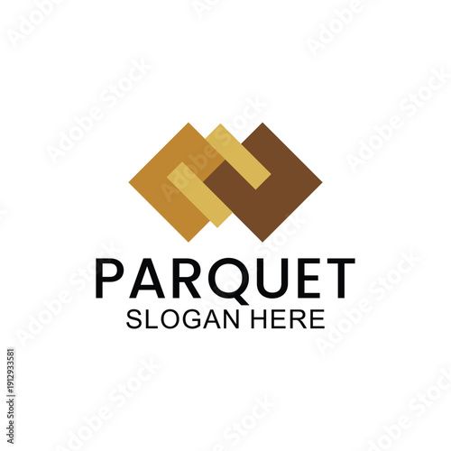 set of wooden floor logo design, house floor logo, ceramic pattern logo, wooden parquet floor logo. Wooden house and wooden furniture vector template.