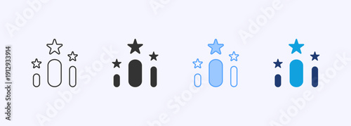Level Icon Set Multistyle Various Collection Element For Design