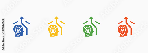 Expectation Icon Set Color Multiple Style Collection Element For Design