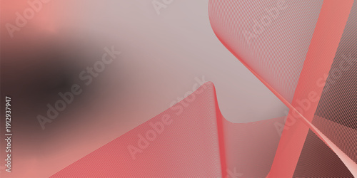 Indian Pink and Sienna abstract shape grainy gradient background with black noisy texture for wide banner poster and header design