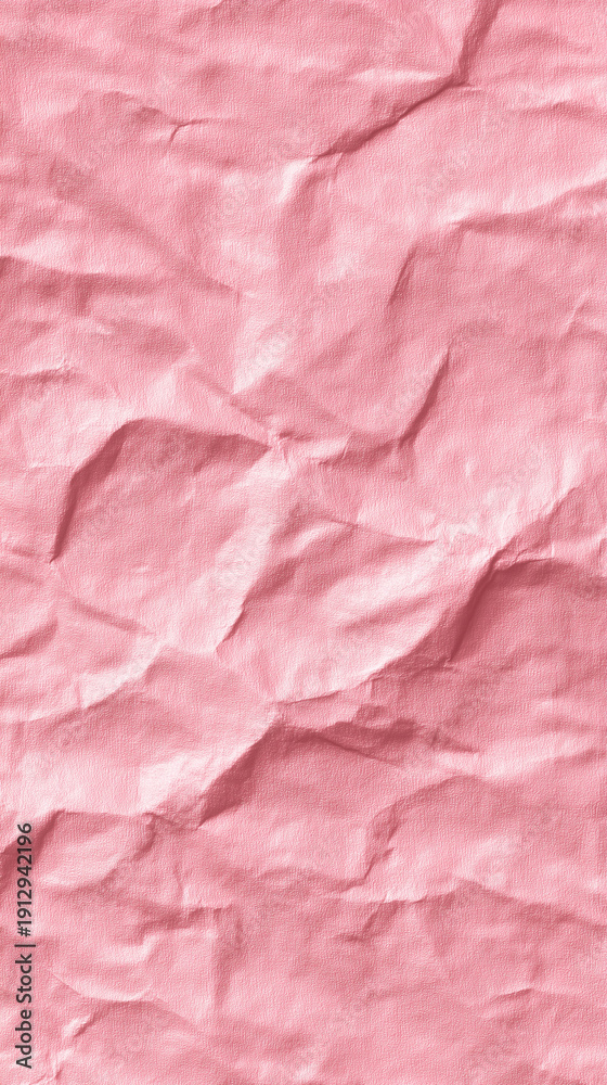 Fototapeta premium wrinkled pink paper. Messy texture for background and backdrop.