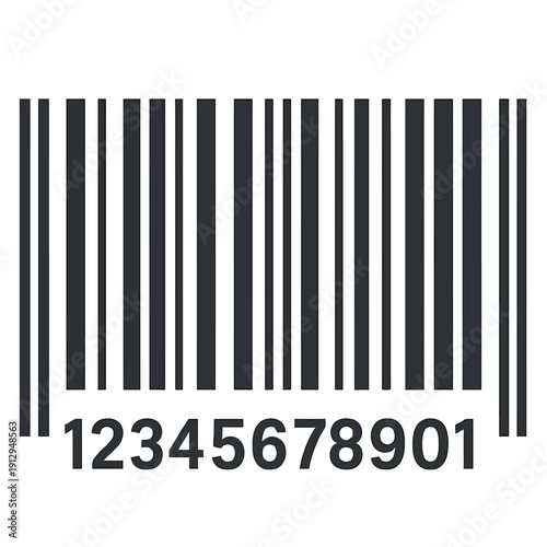 Modern Barcode Identification Vector – Product Scanning Technology for Retail, Commerce & Data Systems