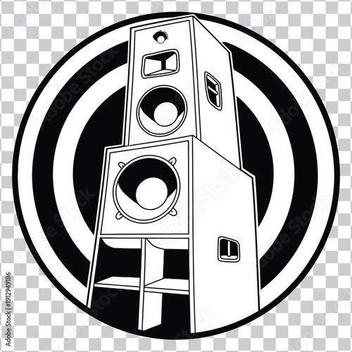 Musical notes and clef on a transparent background representing the universal language of music and melody