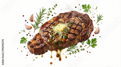 Grilled Steak with Gravy Splash and