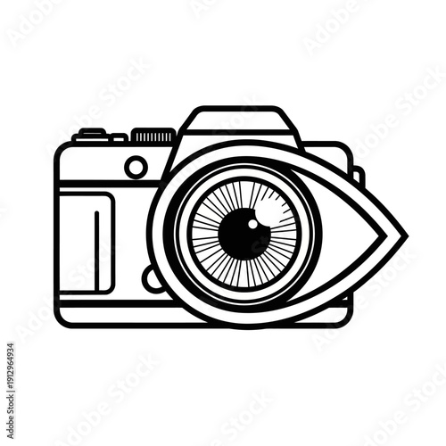 Camera Eye Icon: Photography, Vision, and Creativity Symbol