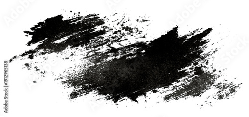 Decorative grungy brush stroke texture. grunge rough splat shapes dirty ink stains and abstract artistic background design.