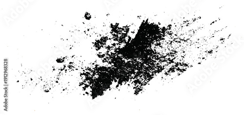 Decorative grungy brush stroke texture. grunge rough splat shapes dirty ink stains and abstract artistic background design.