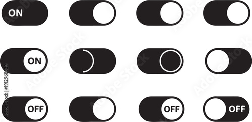 Toggle Switches On and Off in Various Positions