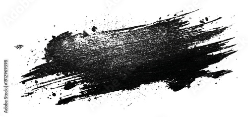 Decorative grungy brush stroke texture. grunge rough splat shapes dirty ink stains and abstract artistic background design.